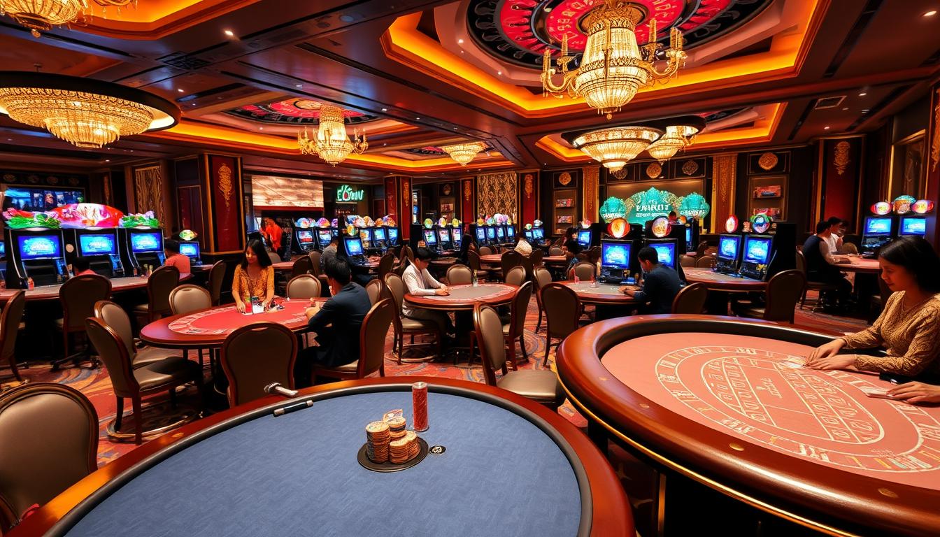 Platform live casino online dengan berbagai permainan meja langsung